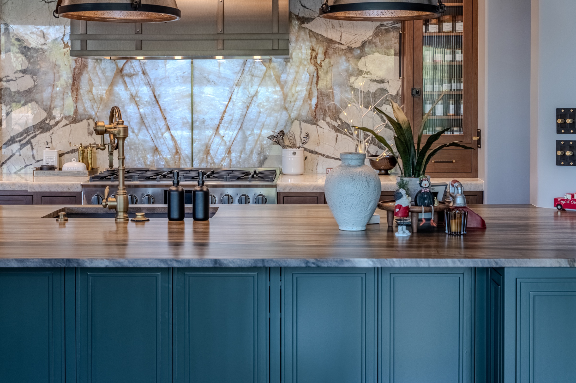 Completed custom Pacific Stone kitchen
