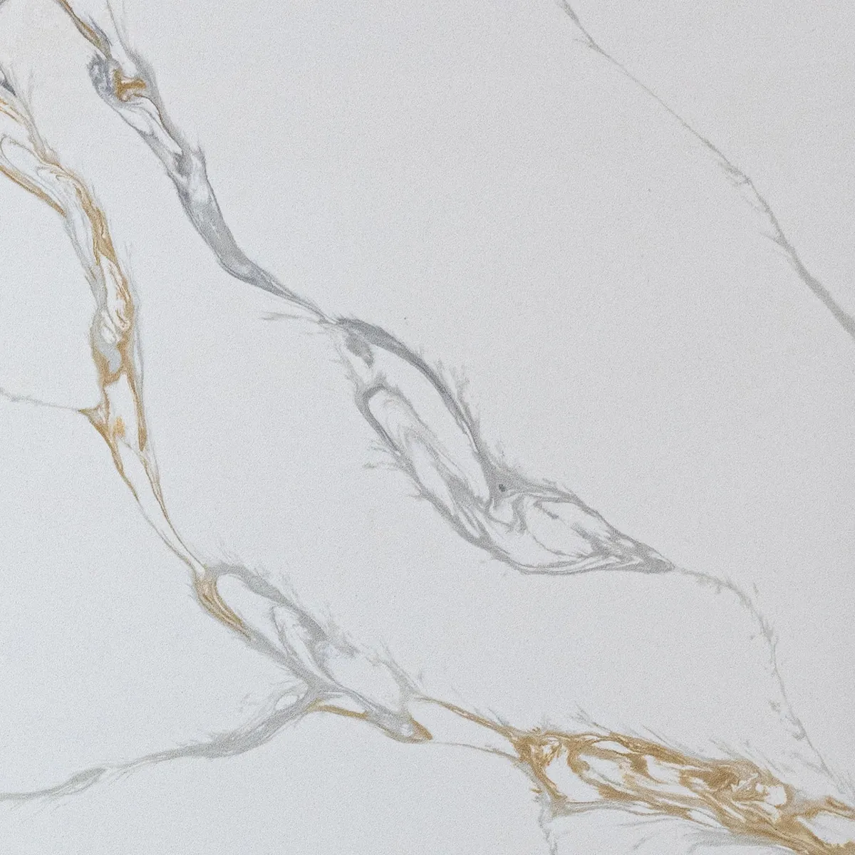 Calacatta Mina De Oro prefab quartz sample