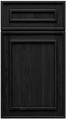 PW – Black Elegant Shaker cabinet sample