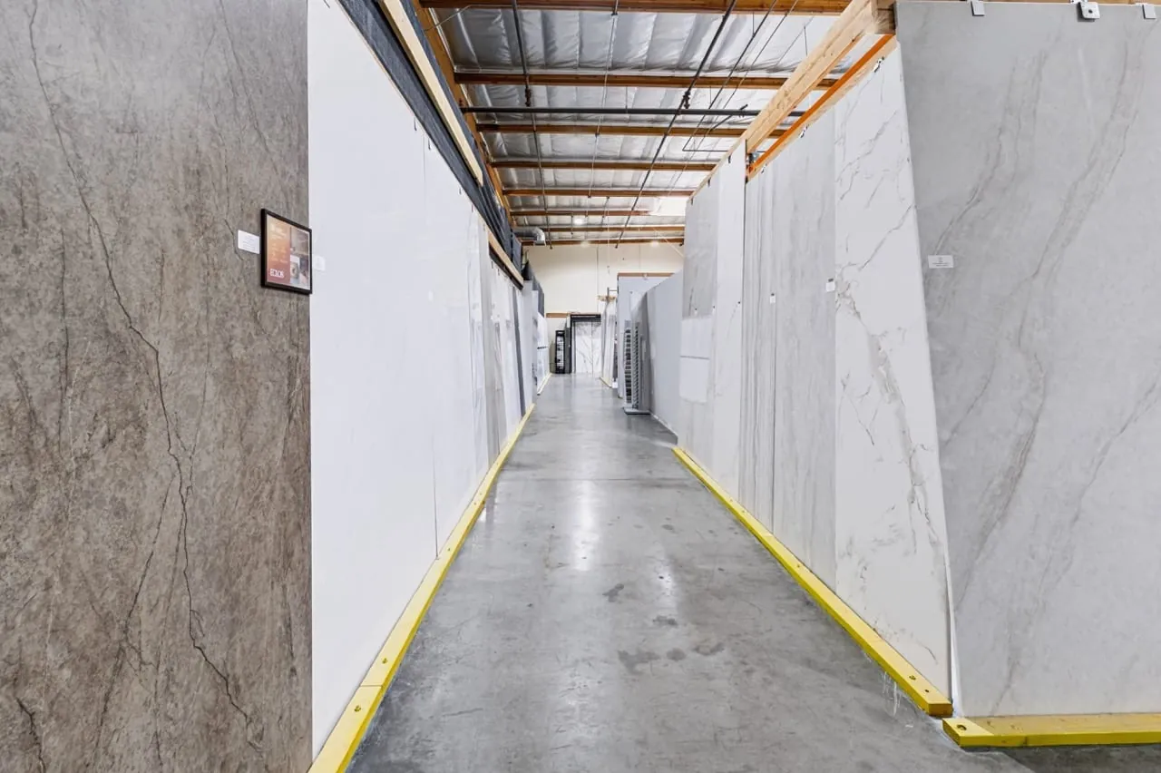Quartz and natural stone showroom