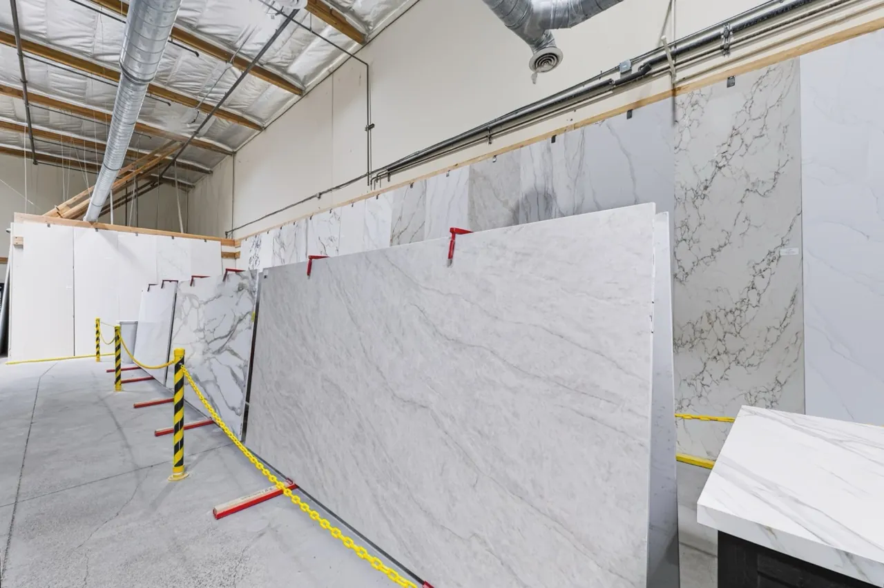 Showroom stone selection