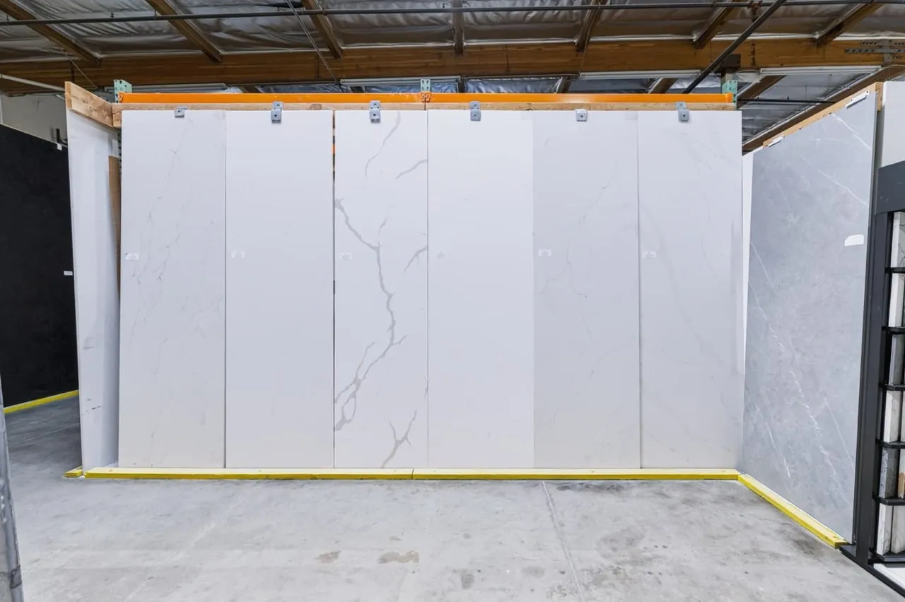 Showroom material displays